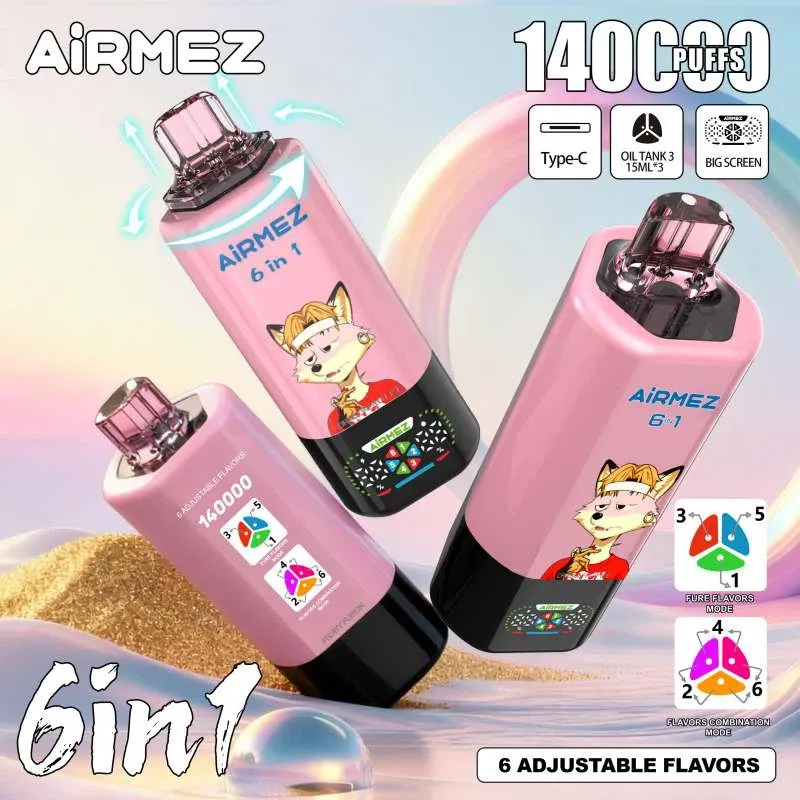 Airmez 140K Puffs 140000 6 in 1 Disposable Vape