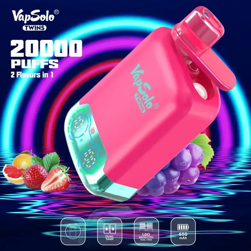 Kuidas kasutada VapSolo Twins 20000: Kahe maitsega aurustamise juhend algajatele