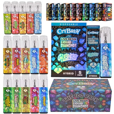 Uus Crybaby 2ml Tühjad ühekordselt kasutatavad vape -pliiatsid